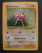 Pokemon hitmonchan base set, Ophalen of Verzenden, Zo goed als nieuw, Losse kaart, Foil