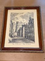 4 genummerde etsen van Brugge, Antiek en Kunst, Ophalen