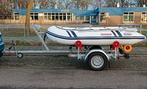 Rubberboot met trailer en 6pk motor, Watersport en Boten, Rubberboten, Ophalen, Zo goed als nieuw