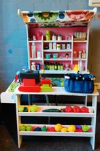 Houten speelgoedwinkeltje met toebehoren, Kinderen en Baby's, Ophalen, Gebruikt, Hout, Speelkeuken