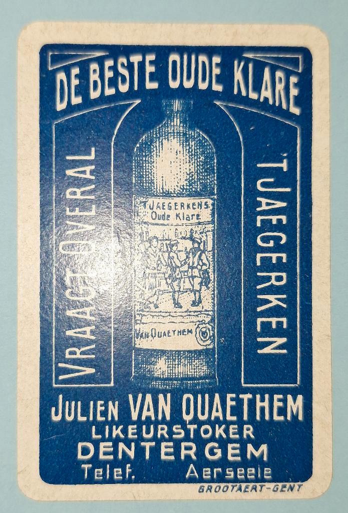 Speelkaart Aerseele – Likeurstoker Van Quathem, Tel. _124, Verzamelen, Speelkaarten, Jokers en Kwartetten, Gebruikt, Joker(s)