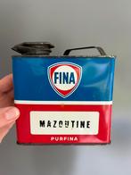 Bidon d’huile olieblik olie blik oil can Fina Purfina oud, Verzamelen, Ophalen of Verzenden