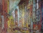 Kunsthandel Gennep - "City Lights", Antiek en Kunst, Kunst | Schilderijen | Modern, Ophalen of Verzenden