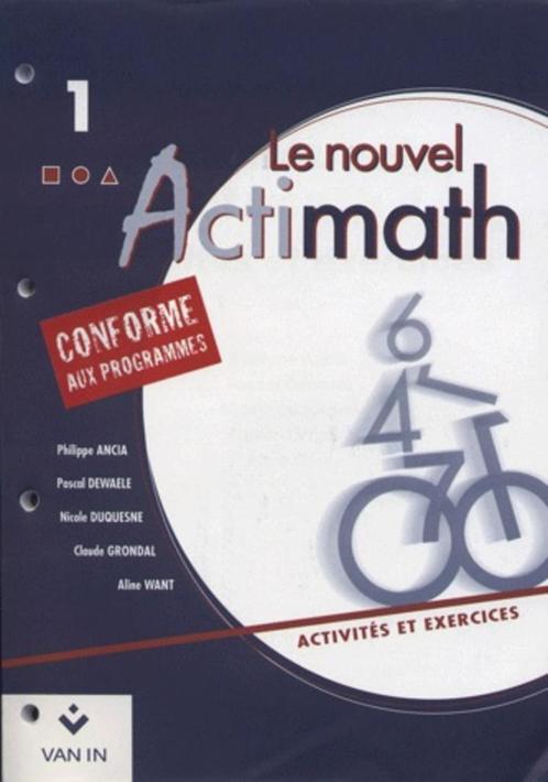 "Le nouvel actimath 1" avec CD-Rom (2011), Livres, Livres scolaires, Utilisé, Mathématiques A, Secondaire, Enlèvement ou Envoi