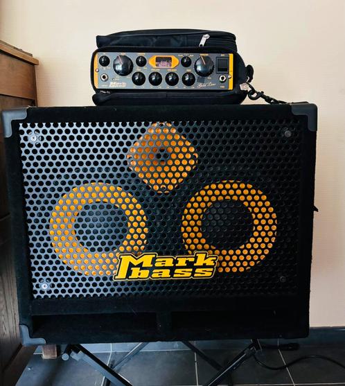 Markbass Little Mark Vintage 500 + STD102 hf  + hoes, Muziek en Instrumenten, Versterkers | Bas en Gitaar, Zo goed als nieuw, Ophalen
