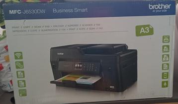 Imprimante Brother MFC J6530DW - 4 en 1, Wi-Fi intégré, Copier, Enlèvement, Comme neuf