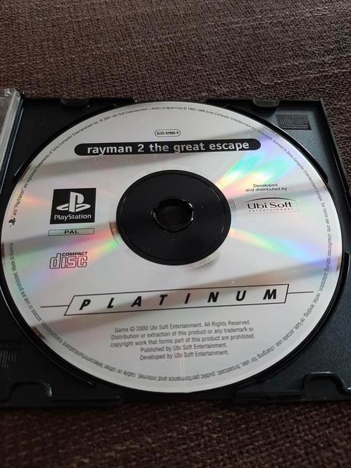PS1 Rayman 2 - The great escape (enkel disc), Games en Spelcomputers, Games | Sony PlayStation 1, Zo goed als nieuw, Ophalen of Verzenden