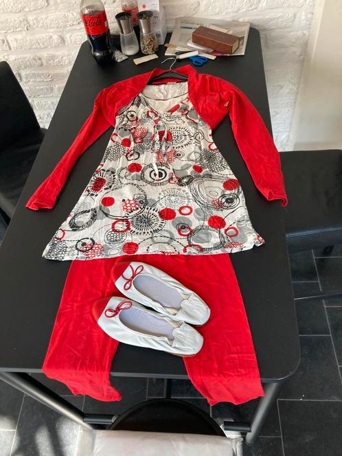 Set tiener Staxo, Kleding | Dames, Gelegenheidskleding, Zo goed als nieuw, Overige typen, Maat 34 (XS) of kleiner, Rood, Ophalen of Verzenden