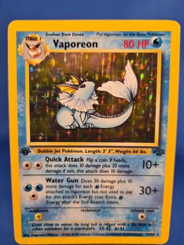 Vaporeon 12/64 - Jungle (1st edition) beschikbaar voor biedingen