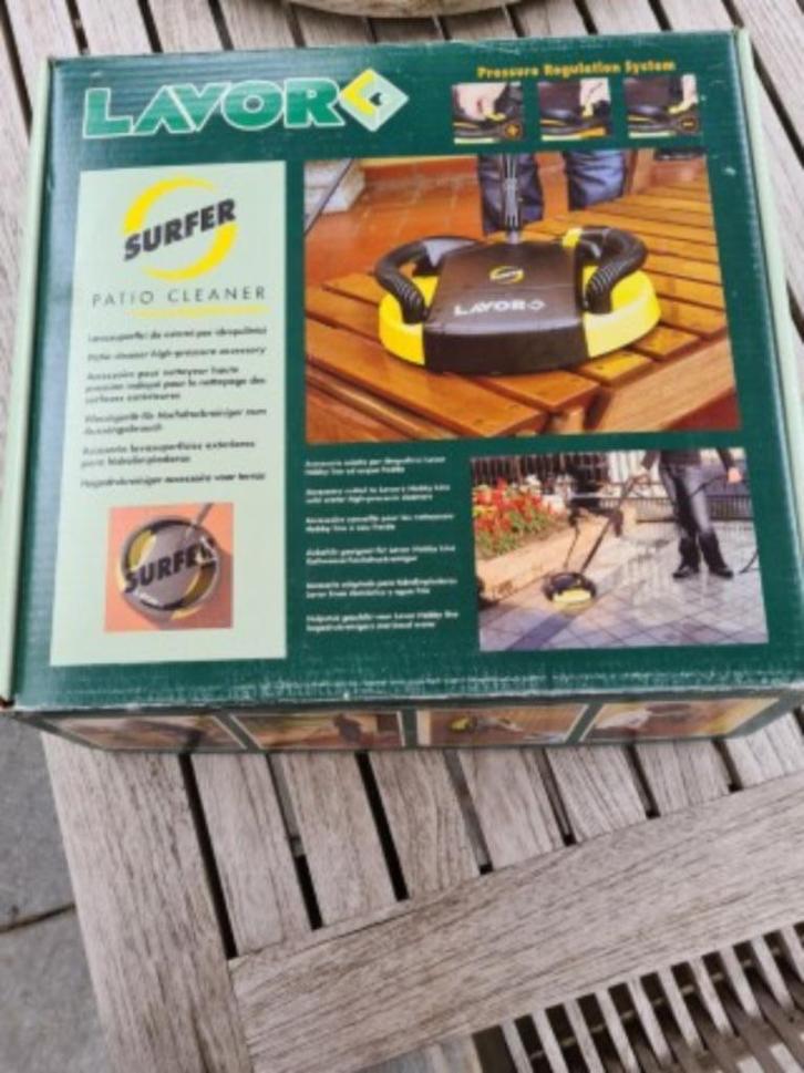 Hoge druk Terrasreiniger of surfer, Tuin en Terras, Hogedrukreinigers, Zo goed als nieuw, Met regelbare waterdruk, Ophalen