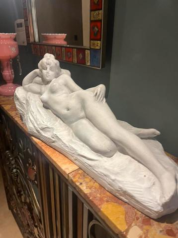 Sculpture en plâtre de Jef Lambeaux, Enlèvement ou Envoi