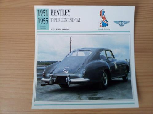Bentley - Edito Service kaarten auto bouwperiode 1951-1991, Verzamelen, Automerken, Motoren en Formule 1, Zo goed als nieuw, Auto's
