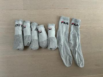 Set 6 paar grijze sokken van Fila (Maat 39-42) beschikbaar voor biedingen