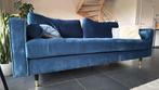 Canapé en velours bleu, Enlèvement, Comme neuf