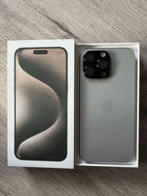 Échange iPhone 15 pro max 256gb gris titanium, Télécoms, Téléphonie mobile | Apple iPhone, Comme neuf, 256 GB, Sans abonnement