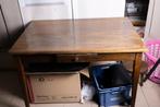 houten tafel, Huis en Inrichting, Tafels | Eettafels, Ophalen, Gebruikt, 100 tot 150 cm, Tot twee personen
