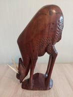 Houten sculptuur antiloop, Ophalen of Verzenden