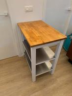 Stenstorp keukeneiland - roltafel, Ophalen, Wit, 50 tot 100 cm, Zo goed als nieuw