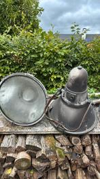 Industriële, originele hanglampen Ford Genk., Huis en Inrichting, Ophalen, Gebruikt, Glas, Industrieel