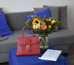 Delvaux Brillant MM bourgogne, Handtassen en Accessoires, Tassen | Damestassen, Ophalen, Zo goed als nieuw, Rood, Handtas