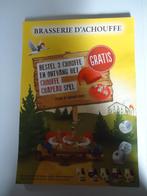 Brasserie d' Achouffe : affiche Chouffe Chapeau spel, Ophalen of Verzenden, Nieuw, Reclamebord, Plaat of Schild, Duvel