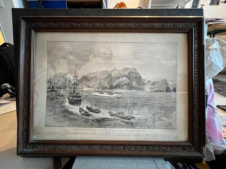 Krantengravure Illustrated London News: 1895, Antiek en Kunst, Kunst | Schilderijen | Klassiek, Ophalen