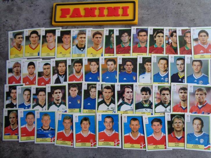 PANINI voetbal stickers EURO 2000 EK 50x, Hobby en Vrije tijd, Stickers en Plaatjes, Zo goed als nieuw, Verzenden