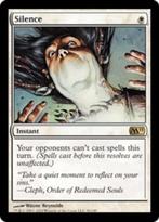 Silence - M11 - MTG - NM, Hobby en Vrije tijd, Verzamelkaartspellen | Magic the Gathering, Ophalen of Verzenden