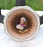 mini assiette porcelaine decor marquise, Antiquités & Art, Enlèvement ou Envoi