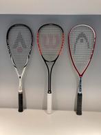 Drie squash racketten, Sport en Fitness, Ophalen of Verzenden, Zo goed als nieuw