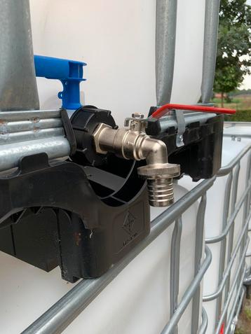 IBC adapter met 1” kogelkraan en slangentule, Enlèvement ou Envoi, Neuf, Métal