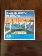 Bongo bon 3 dagen eropuit in Europa, Twee personen, Cadeaubon, Arrangement, Overige typen