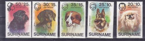 Suriname 1976 Kinderzegels - Honden **, Postzegels en Munten, Postzegels | Suriname, Postfris, Verzenden