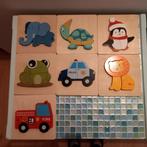 7 houten puzzels voor peuters: 1x gebruikt!!, Comme neuf, Enlèvement ou Envoi