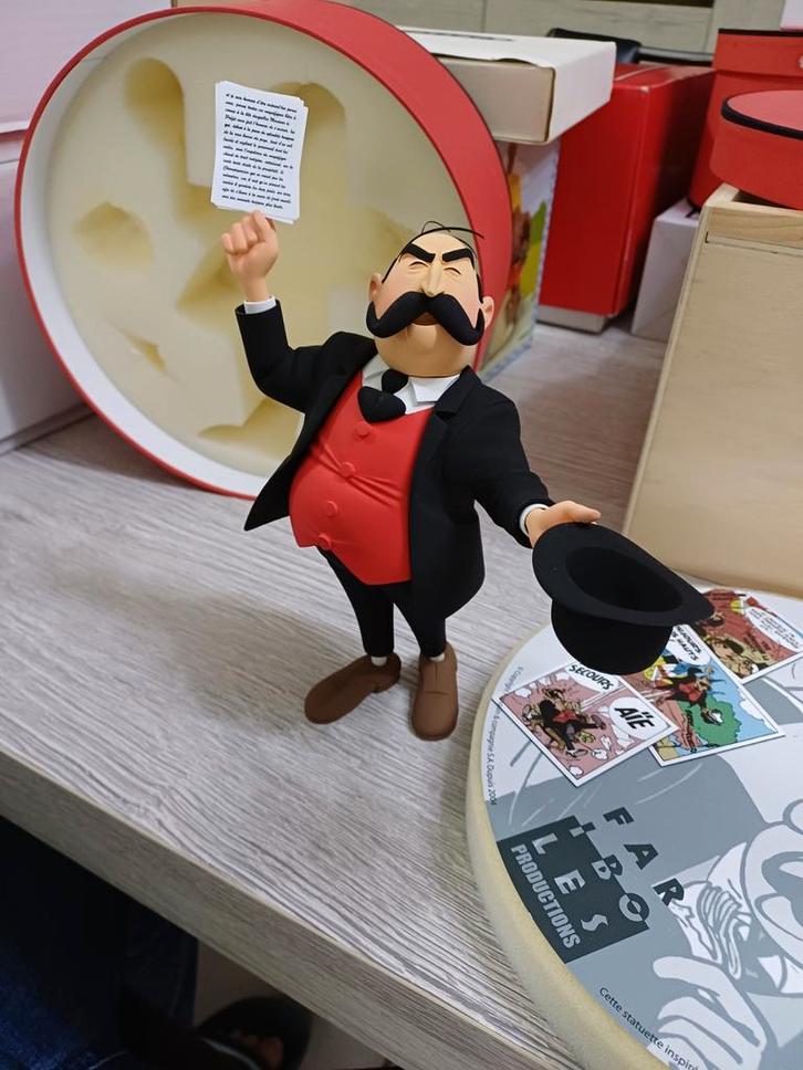 Fariboles, burgemeester van Champignac Special, Verzamelen, Stripfiguren, Zo goed als nieuw, Beeldje of Figuurtje, Guust of Robbedoes