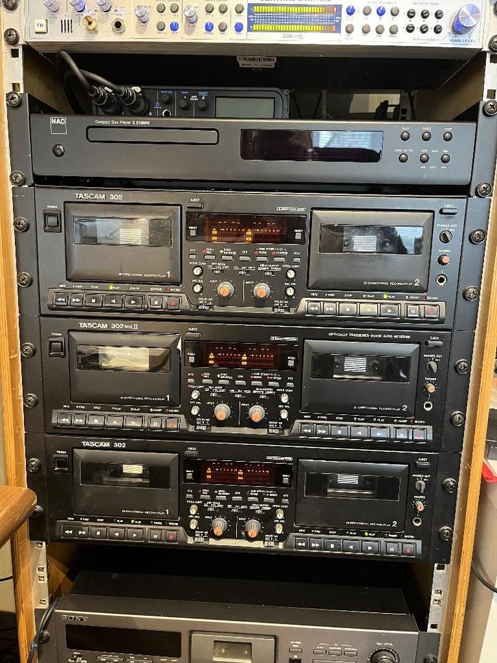 TASCAM 302, TV, Hi-fi & Vidéo, Decks cassettes, Double, Autres marques, Auto-reverse, Enlèvement