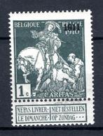 93 MH* 1911 - Caritas met opdruk 1911, Ophalen of Verzenden, Postfris, Spoor van plakker