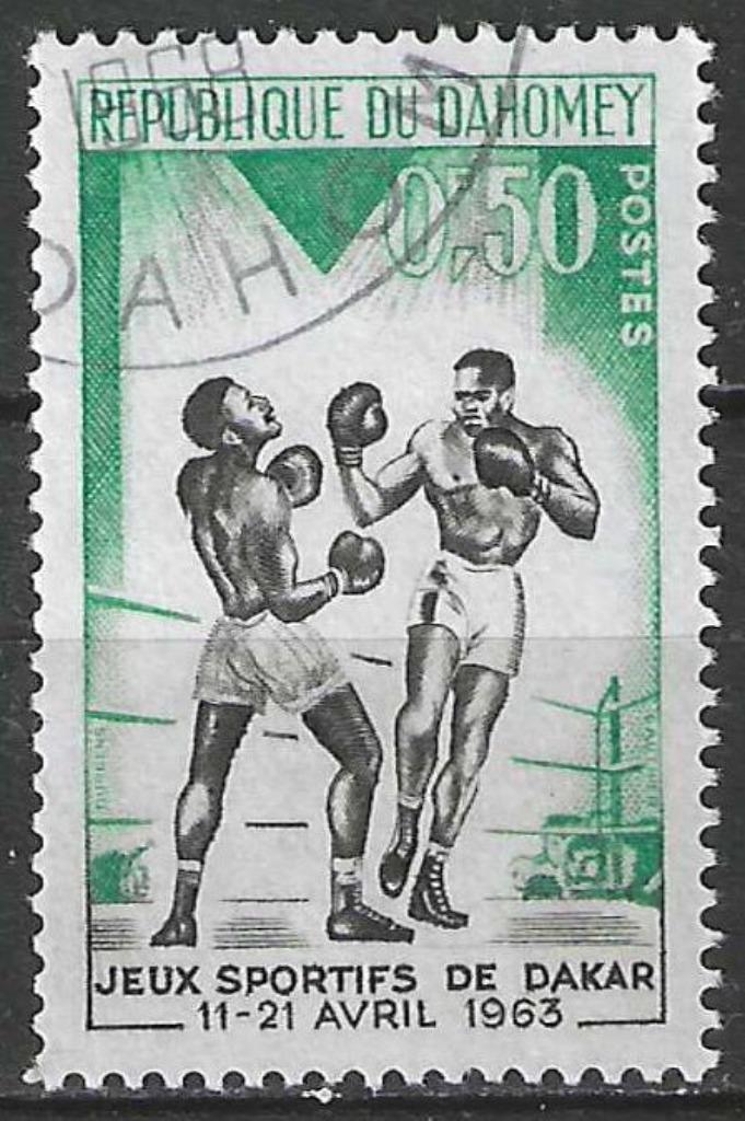Dahomey 1963 - Yvert 192 - Vriendschapspelen - Boksen  (PF), Postzegels en Munten, Postzegels | Afrika, Postfris, Verzenden