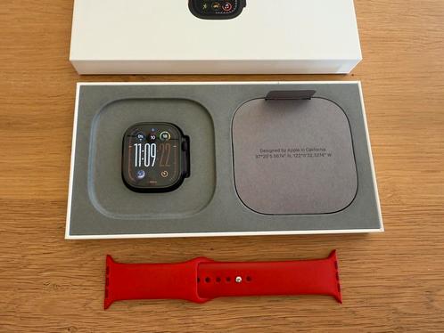 Apple Watch Ultra 2 Black Titanium + Sport band, Handtassen en Accessoires, Sporthorloges, Zo goed als nieuw, Ophalen