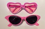 2 roze feestbrillen, Ophalen of Verzenden, Zo goed als nieuw, Feestartikel