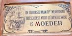 Moeder en vader plaquette, Antiek en Kunst, Ophalen of Verzenden