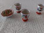 3 saké glaasjes of eierdopjes met Japans motief, Antiek en Kunst, Ophalen of Verzenden