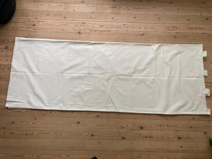 2 ecru gordijnen - ribfluweel, Huis en Inrichting, Stoffering | Gordijnen en Lamellen, Nieuw, 150 tot 200 cm, 100 tot 150 cm, Crème