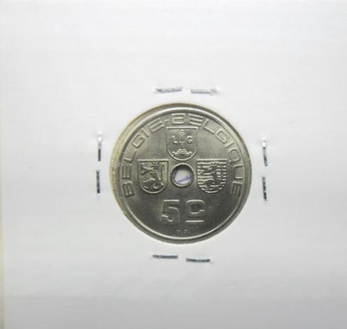 TTB-valuta 5 cent 1940 VL/FR, Postzegels en Munten, Munten | België, Losse munt, Metaal, Verzenden