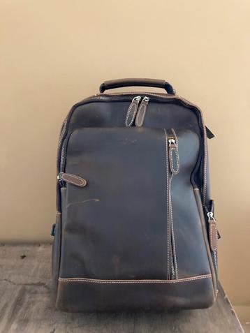 Delton Bags - bruin leren laptoptas heren, Ophalen, Nieuw, Minder dan 25 cm, 30 tot 45 cm