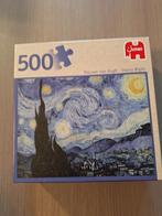 Puzzel 500 stukjes 'Sterrennacht' Van Gogh, Hobby en Vrije tijd, 500 t/m 1500 stukjes, Legpuzzel, Zo goed als nieuw, Ophalen