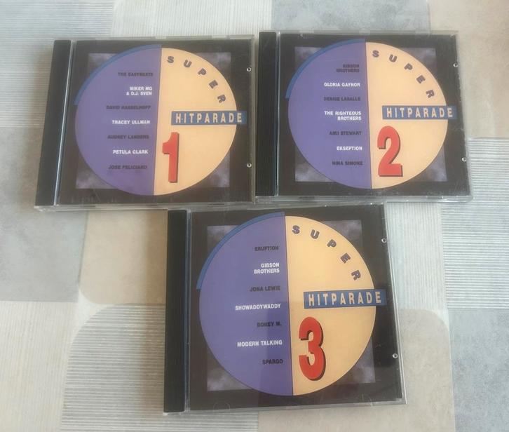 3 cd’s super hitparade, Cd's en Dvd's, Cd's | Pop, Gebruikt, Boxset, Ophalen of Verzenden