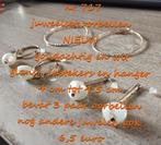 717. Juweelset : oorbellen , NIEUW , verzending inbegrepen, Overige materialen, Hangers, Verzenden, Wit