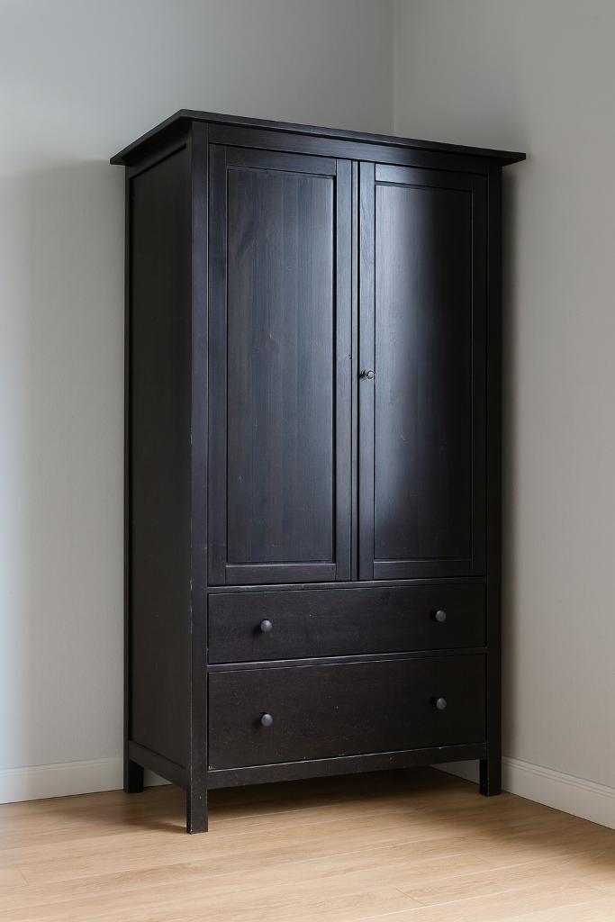 IKEA Hemnes Garderobekast Zwart🔥SPOTPRIJS🔥, Huis en Inrichting, Kasten | Overige, Gebruikt, Ophalen