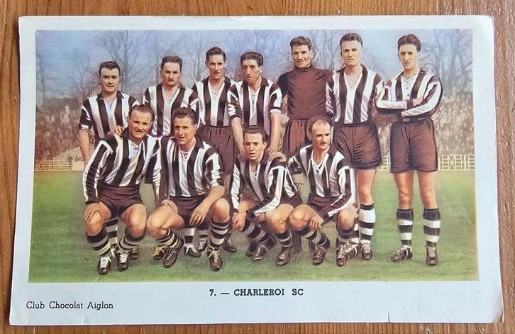 1952 Chocolat Aiglon (pre panini) 7. Charleroi SC!, Hobby en Vrije tijd, Stickers en Plaatjes, Zo goed als nieuw, Plaatje, Ophalen of Verzenden